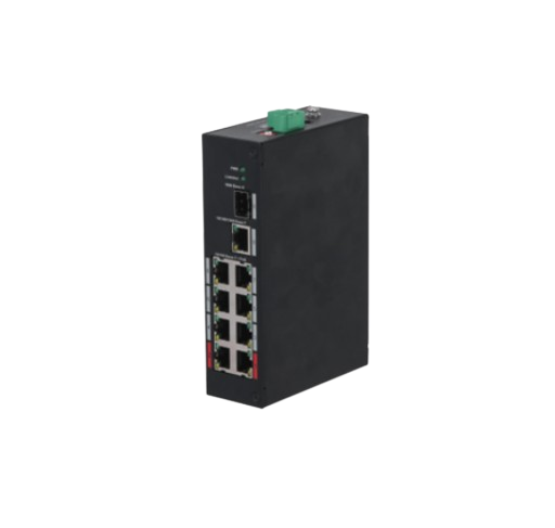 Switch 8 ports POE + 1 port uplink + 1 port fibre PFS3110-8ET-96-V2