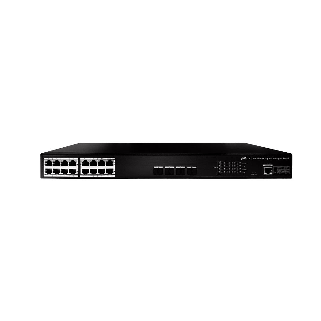 Switch 16 ports POE DAHUA Full Gigabith DH-PFS4218-16GT-240