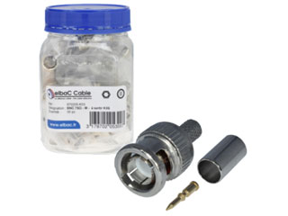 BNC male a sertir pour KX6 RG59 boite de 30 pieces 970205-K03