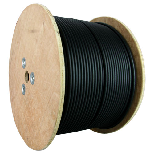 Câble coaxial RG59 300 mètres noir