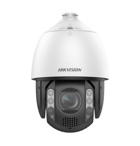 Dôme motorisé - PTZ IP blanc - 4 Mp - VF motorisée Zoomx12 IR 150m - ClorVu - IA AcuSense DS-2DE7A412MCG-EB